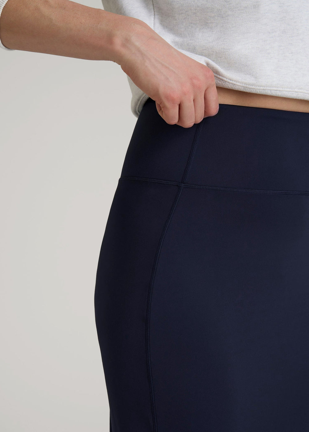 American Tall For Sale | Balance Slim Fit High Rise Skirt for Tall Women in Evening Blue
