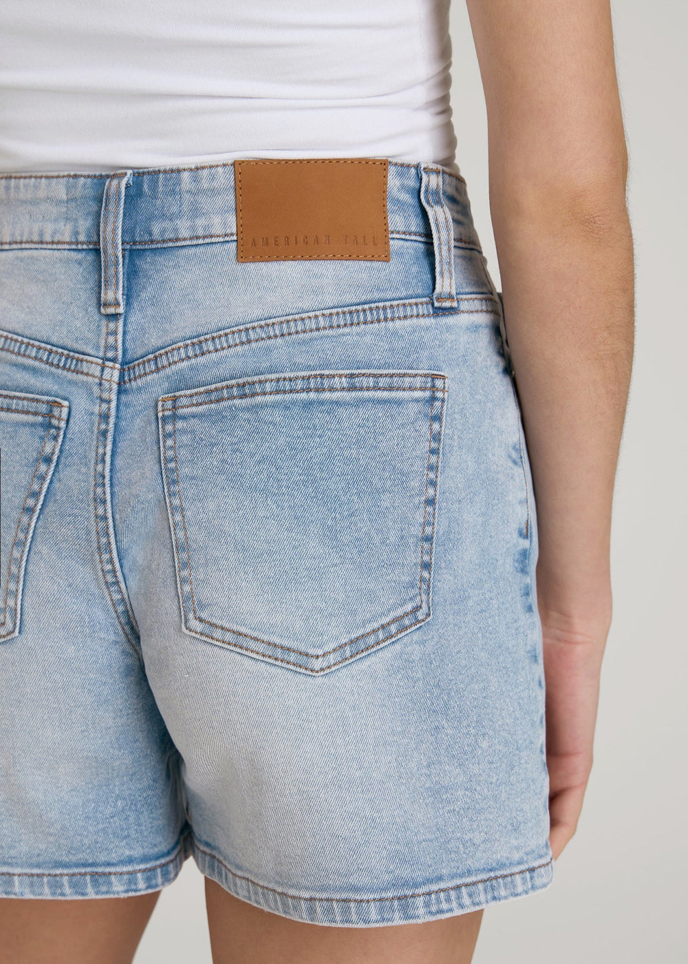 American Tall Online Shop | Denim Shorts for Tall Women in Surfer Blue