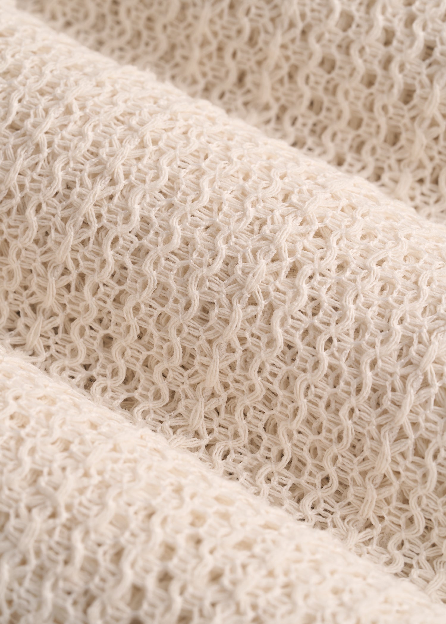 American Tall Outlet | Openwork Loose Knit Top for Tall Women in Natural