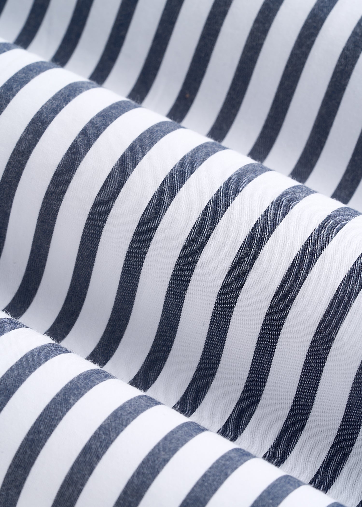 American Tall Outlet | Relaxed Poplin Shirtdress for Tall Women in White and Navy Stripe