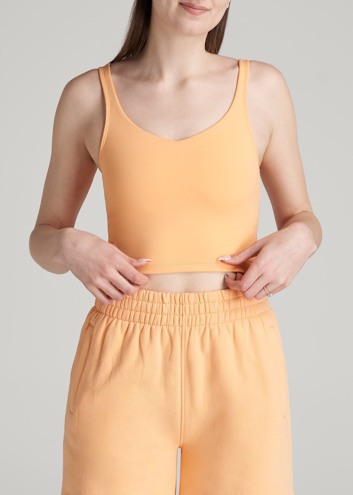 American Tall Discount | Balance Tank Top for Tall Women in Clementine