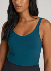 American Tall Sale | Balance Tank Top for Tall Women in Deep Water