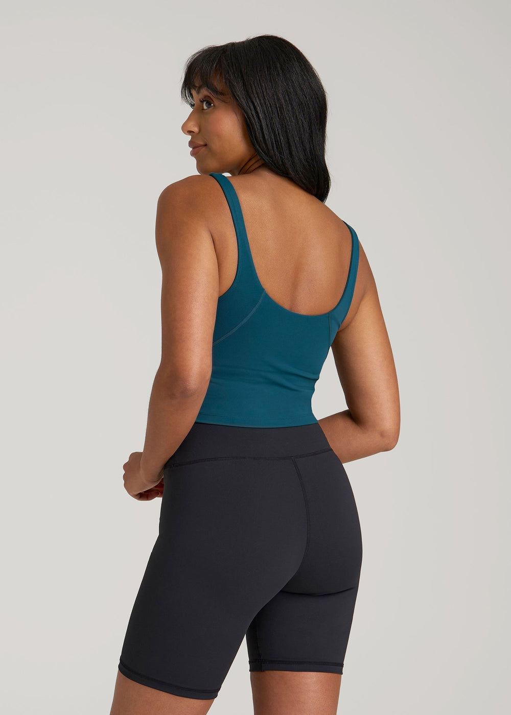 American Tall Sale | Balance Tank Top for Tall Women in Deep Water