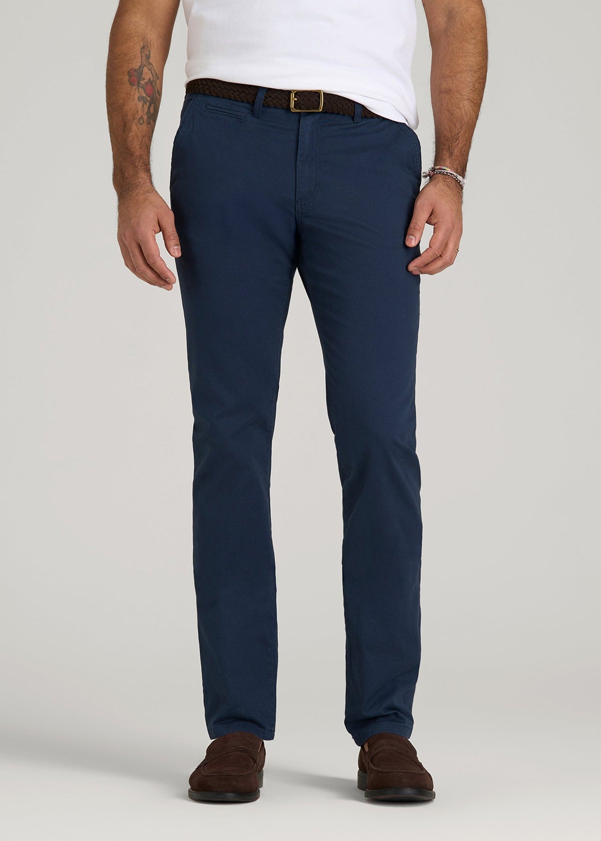 American Tall Online Shop | Carman TAPERED Chinos for Tall Men in Marine Navy