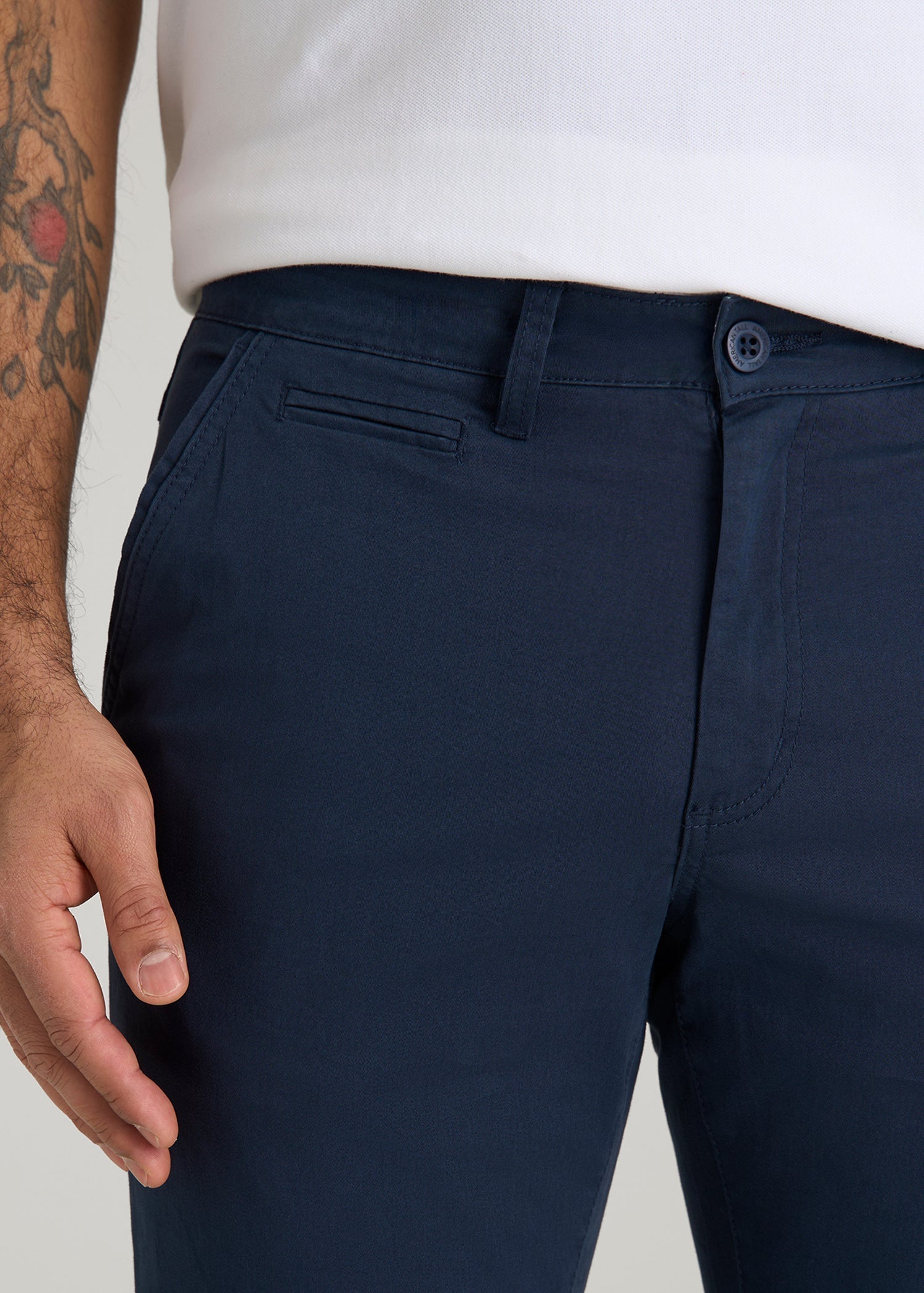 American Tall Online Shop | Carman TAPERED Chinos for Tall Men in Marine Navy