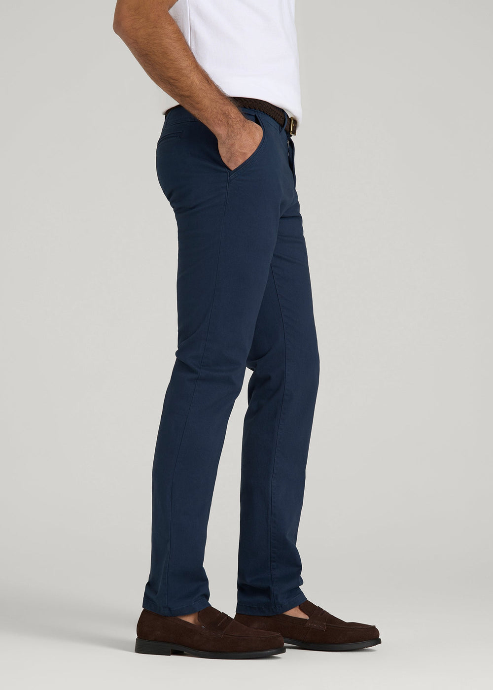 American Tall Online Shop | Carman TAPERED Chinos for Tall Men in Marine Navy