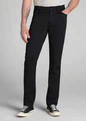 American Tall Discount | Everyday Comfort 5-Pocket TAPERED-FIT Pant for Tall Men in Black