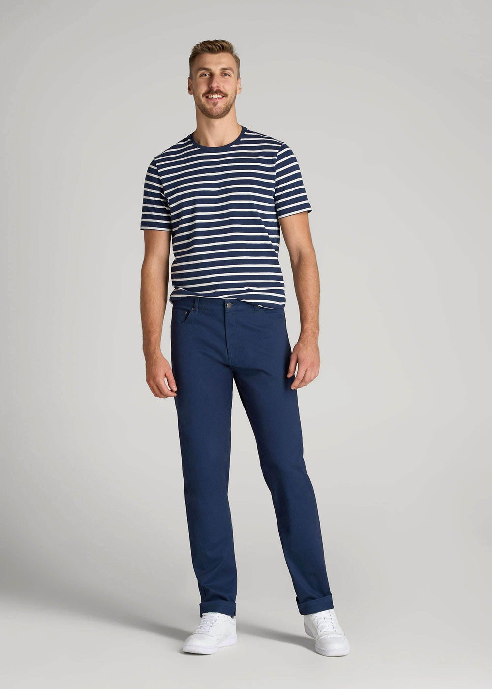 American Tall Online | J1 STRAIGHT Leg Five-Pocket Pants for Tall Men in Marine Navy