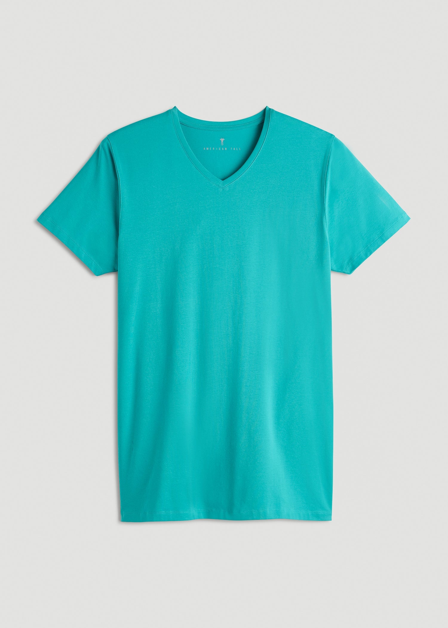 American Tall Online Shop | The Essential Modern Fit V-Neck Tee for Tall Men in Baltic Turquoise