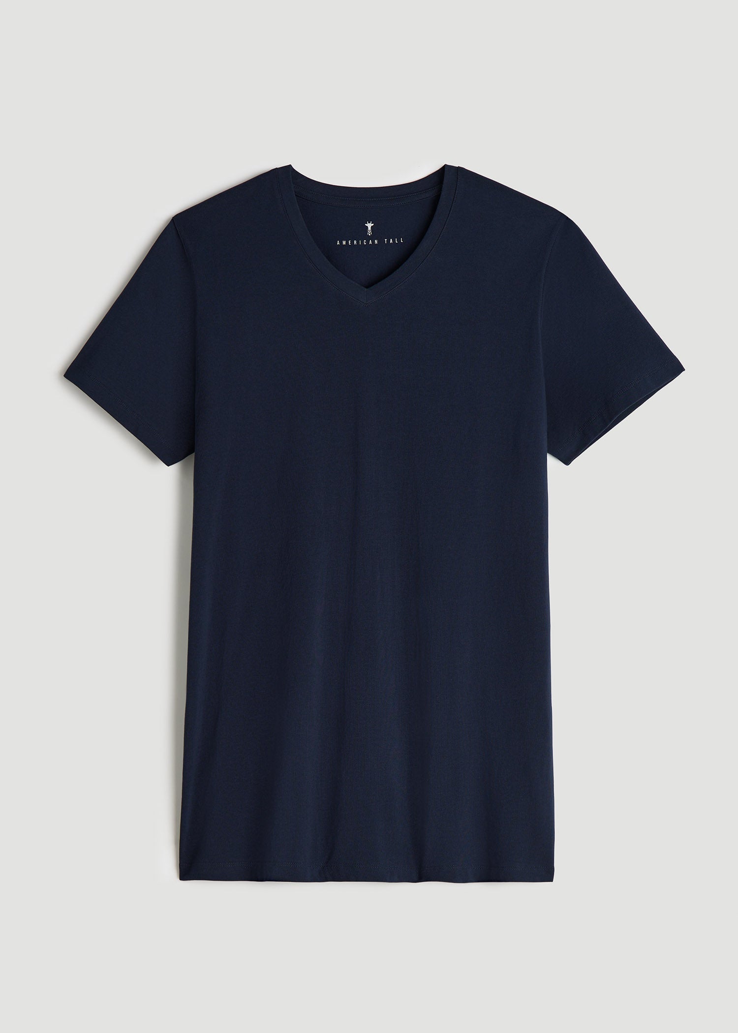 American Tall Outlet | The Essential Modern Fit V-Neck Tee for Tall Men in True Navy