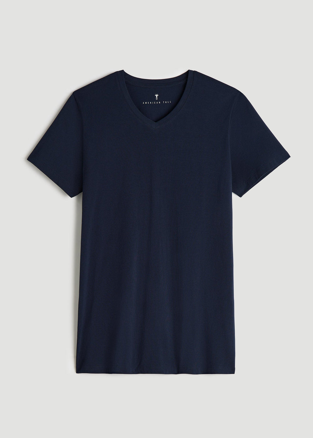 American Tall Outlet | The Essential Modern Fit V-Neck Tee for Tall Men in True Navy