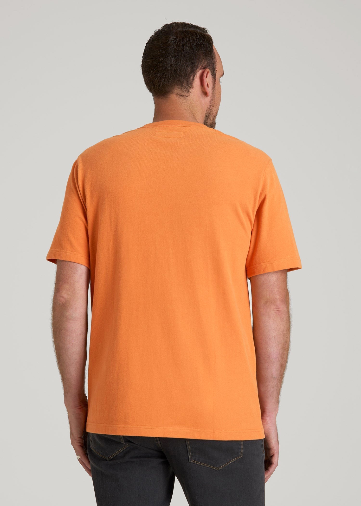 American Tall Online Shop | LJ&S Workwear Pocket T-Shirt for Tall Men in Marmalade