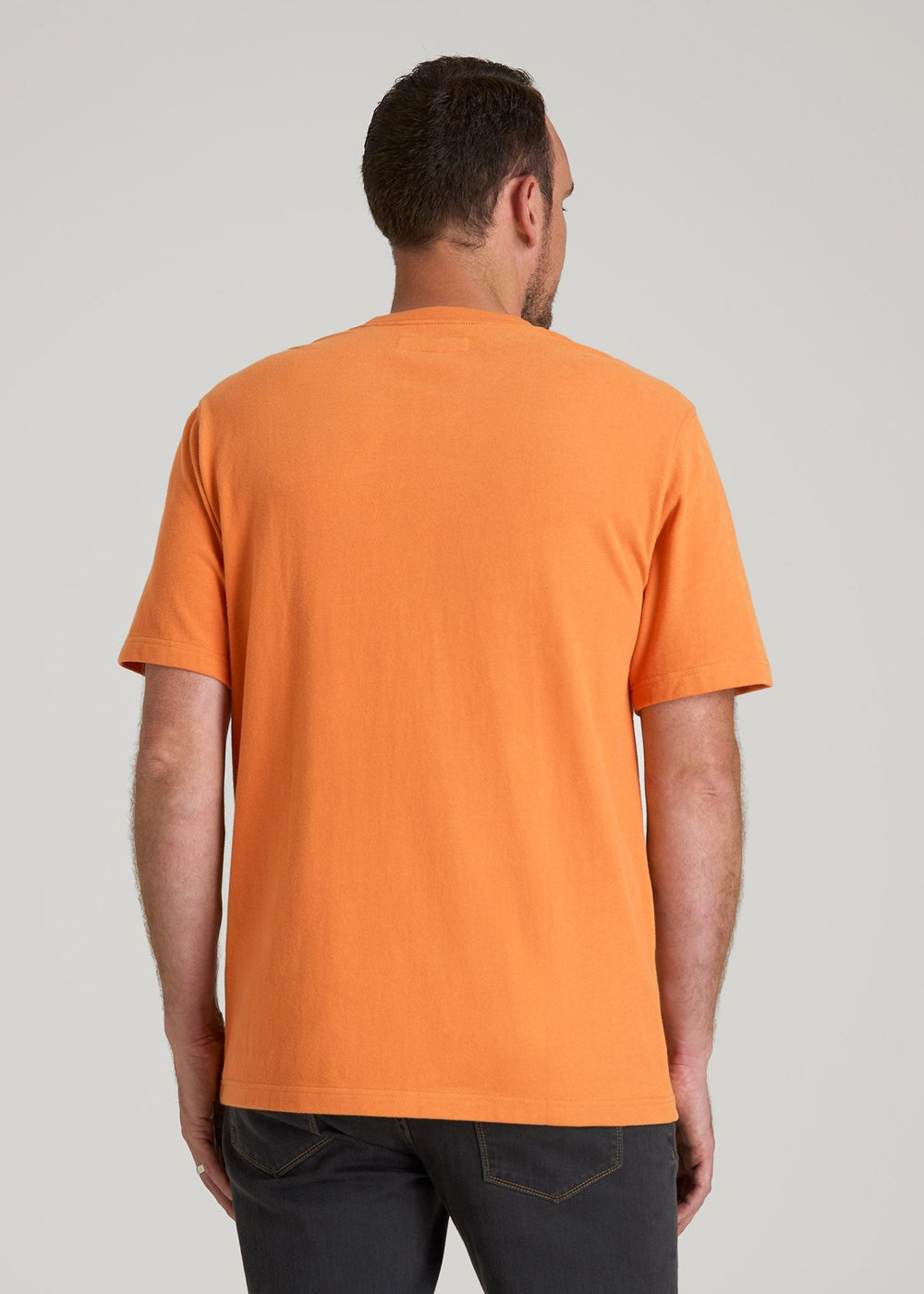 American Tall Online Shop | LJ&S Workwear Pocket T-Shirt for Tall Men in Marmalade