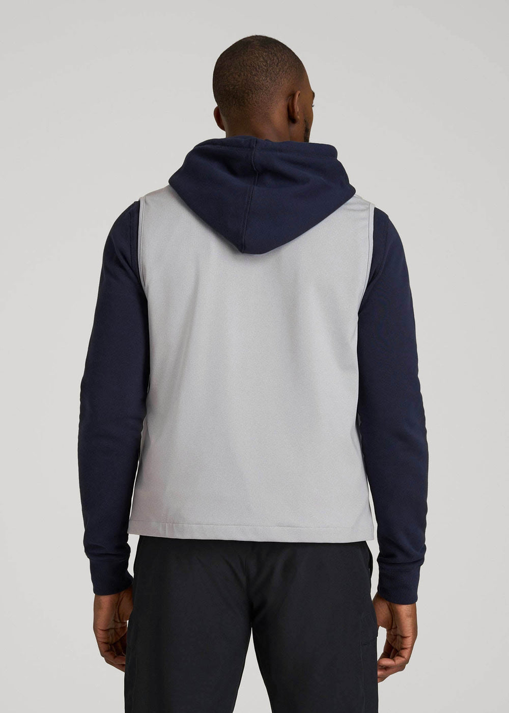 American Tall Online | Performance Vest for Tall Men in Light Grey Mix