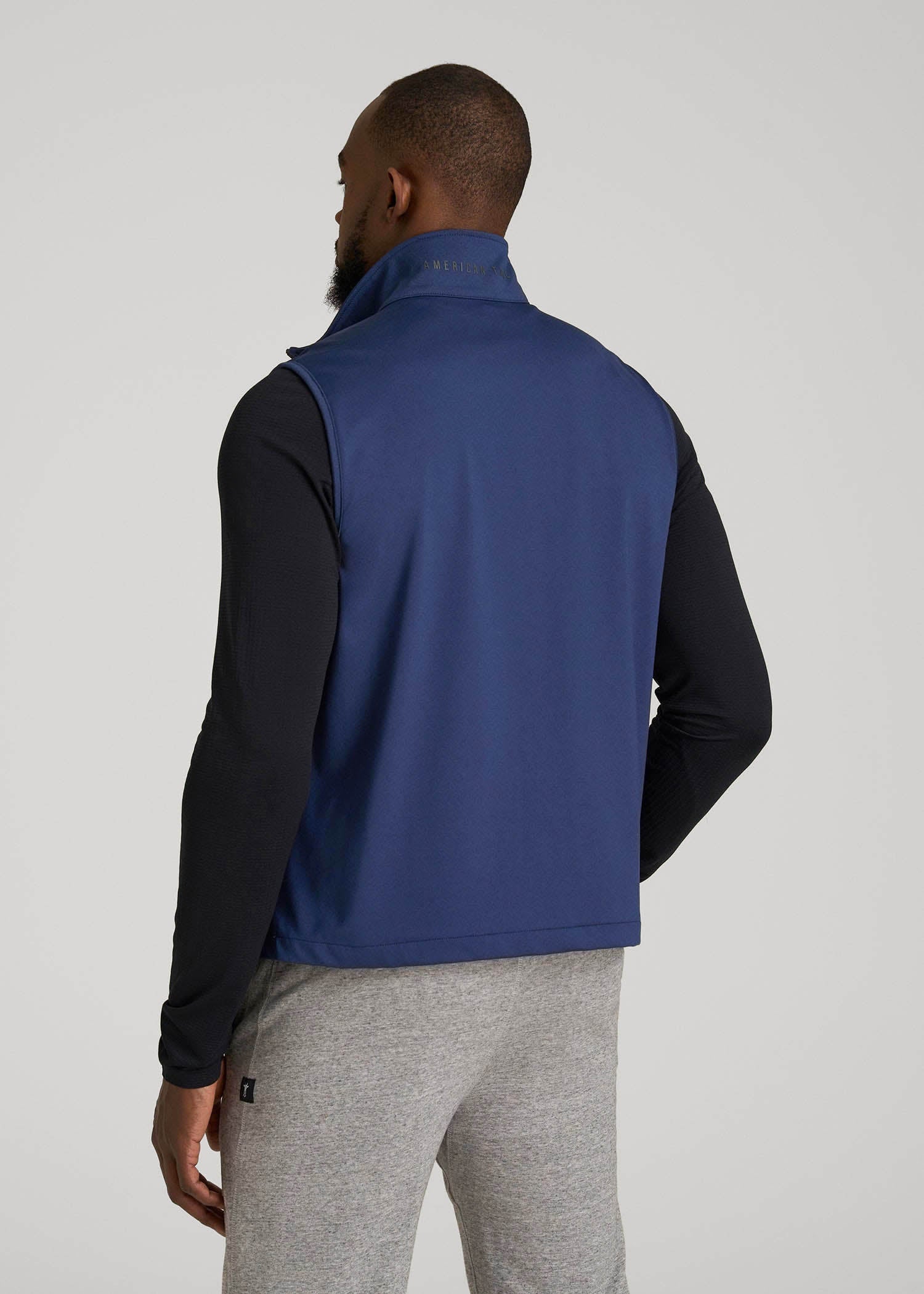 American Tall Sale | Performance Vest for Tall Men in Blue Mix