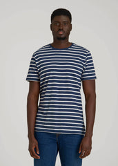 American Tall Outlet | REGULAR-FIT Striped Tee for Tall Men in Navy And White