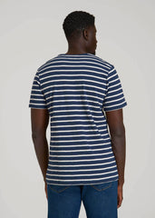 American Tall Outlet | REGULAR-FIT Striped Tee for Tall Men in Navy And White