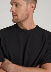 American Tall For Sale | LJ&S Heavyweight Relaxed Fit Tee for Tall Men in Vintage Black