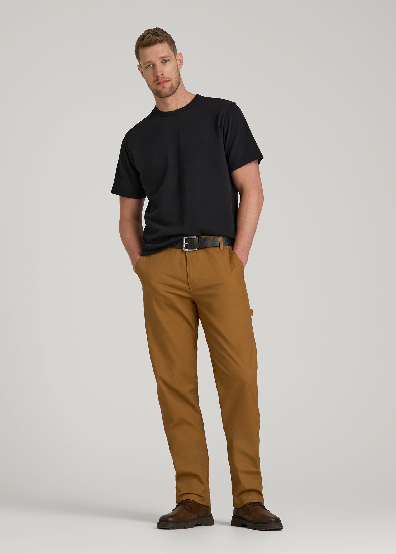 American Tall For Sale | LJ&S Heavyweight Relaxed Fit Tee for Tall Men in Vintage Black
