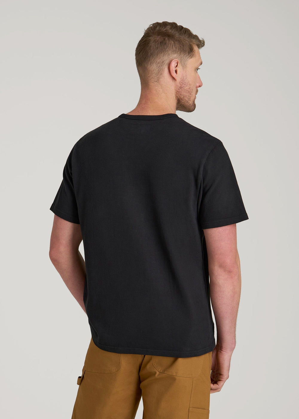 American Tall For Sale | LJ&S Heavyweight Relaxed Fit Tee for Tall Men in Vintage Black