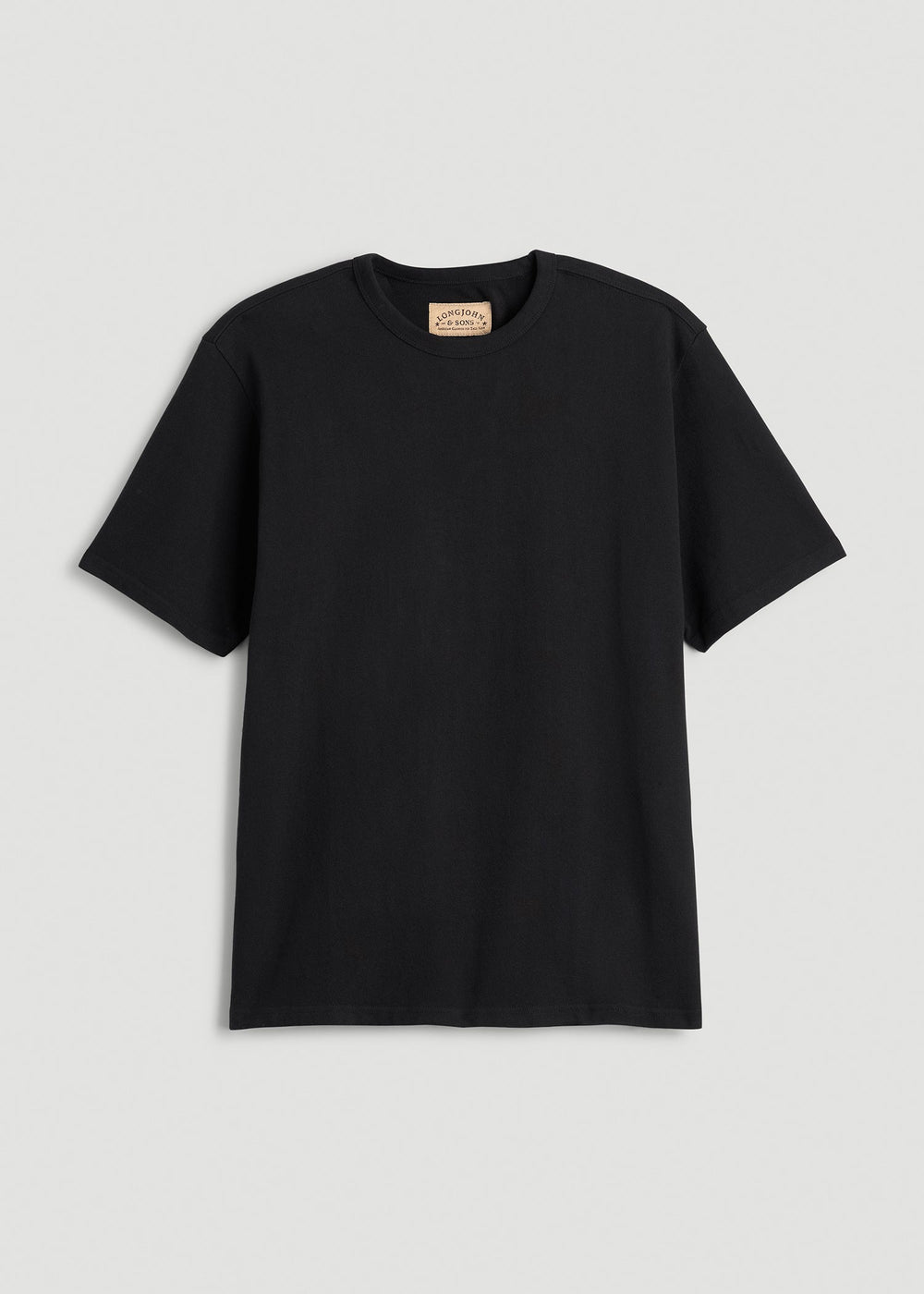 American Tall For Sale | LJ&S Heavyweight Relaxed Fit Tee for Tall Men in Vintage Black