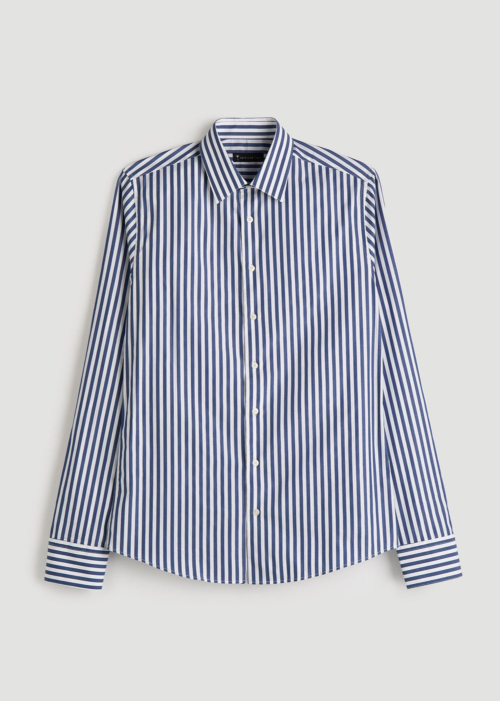 American Tall For Sale | Premium Dress Shirt for Tall Men in Bold Blue Stripe