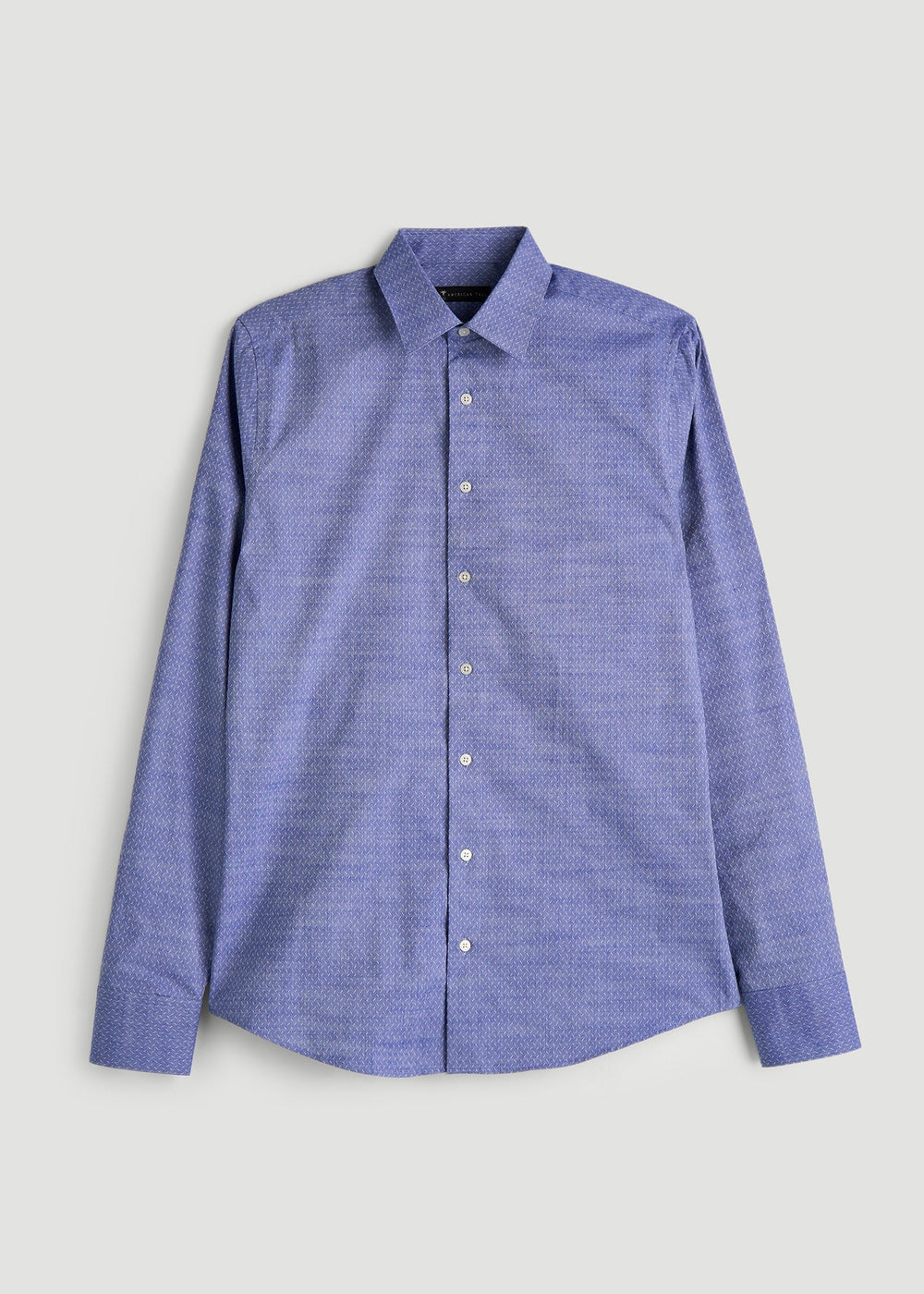 American Tall Online | Premium Dress Shirt for Tall Men in Medium Blue Diagonal