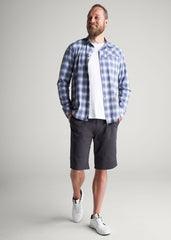 American Tall Sale | Ultra Lightweight Snap-Front Shirt for Tall Men in Open Sky