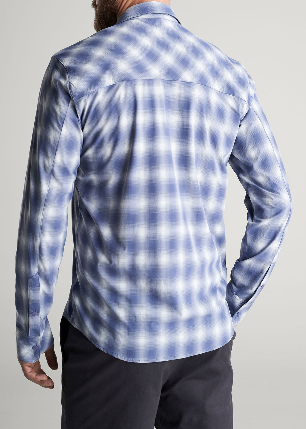 American Tall Sale | Ultra Lightweight Snap-Front Shirt for Tall Men in Open Sky