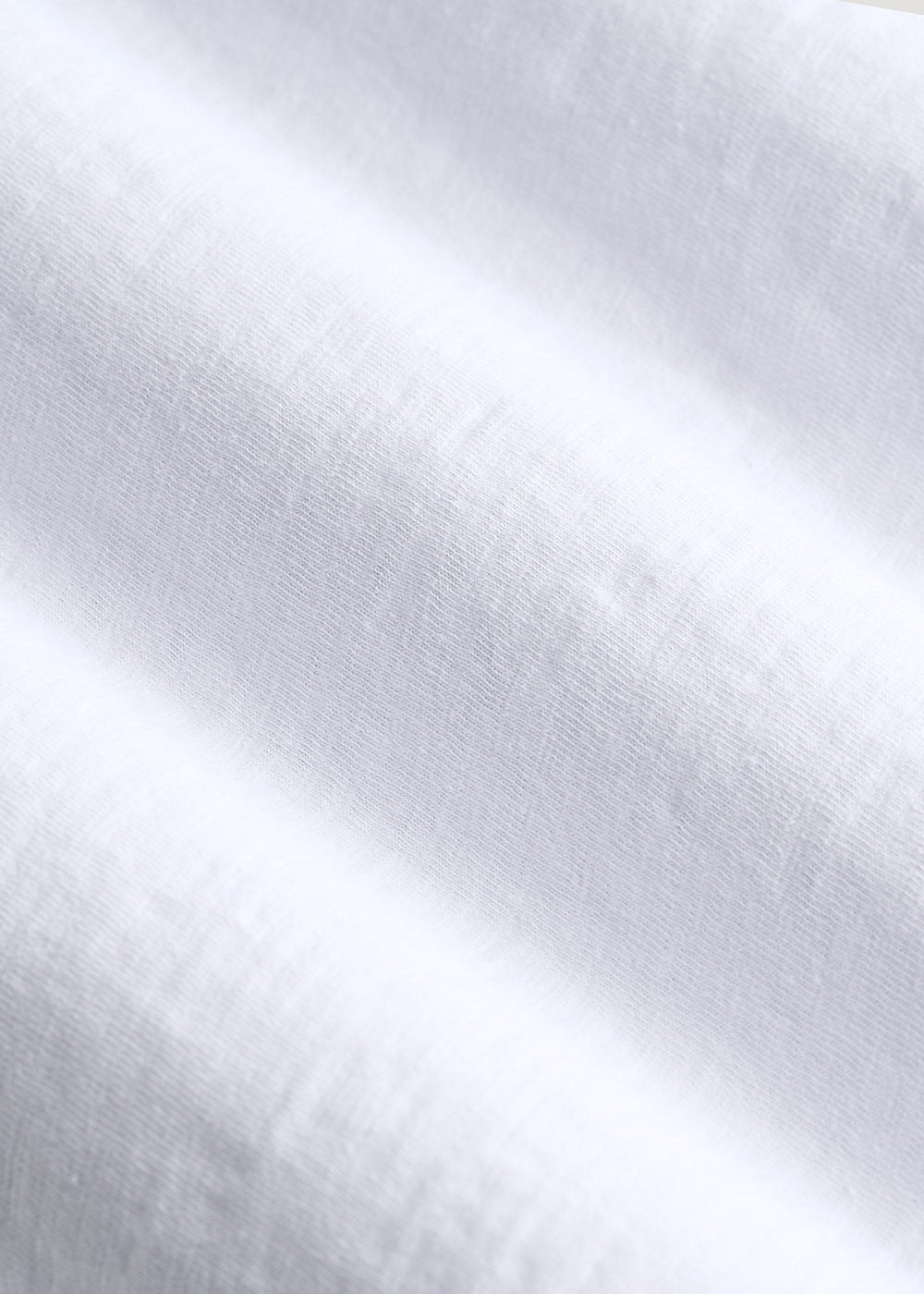 American Tall Online Shop | Three-Button Long Sleeve Slub Henley for Tall Men in White