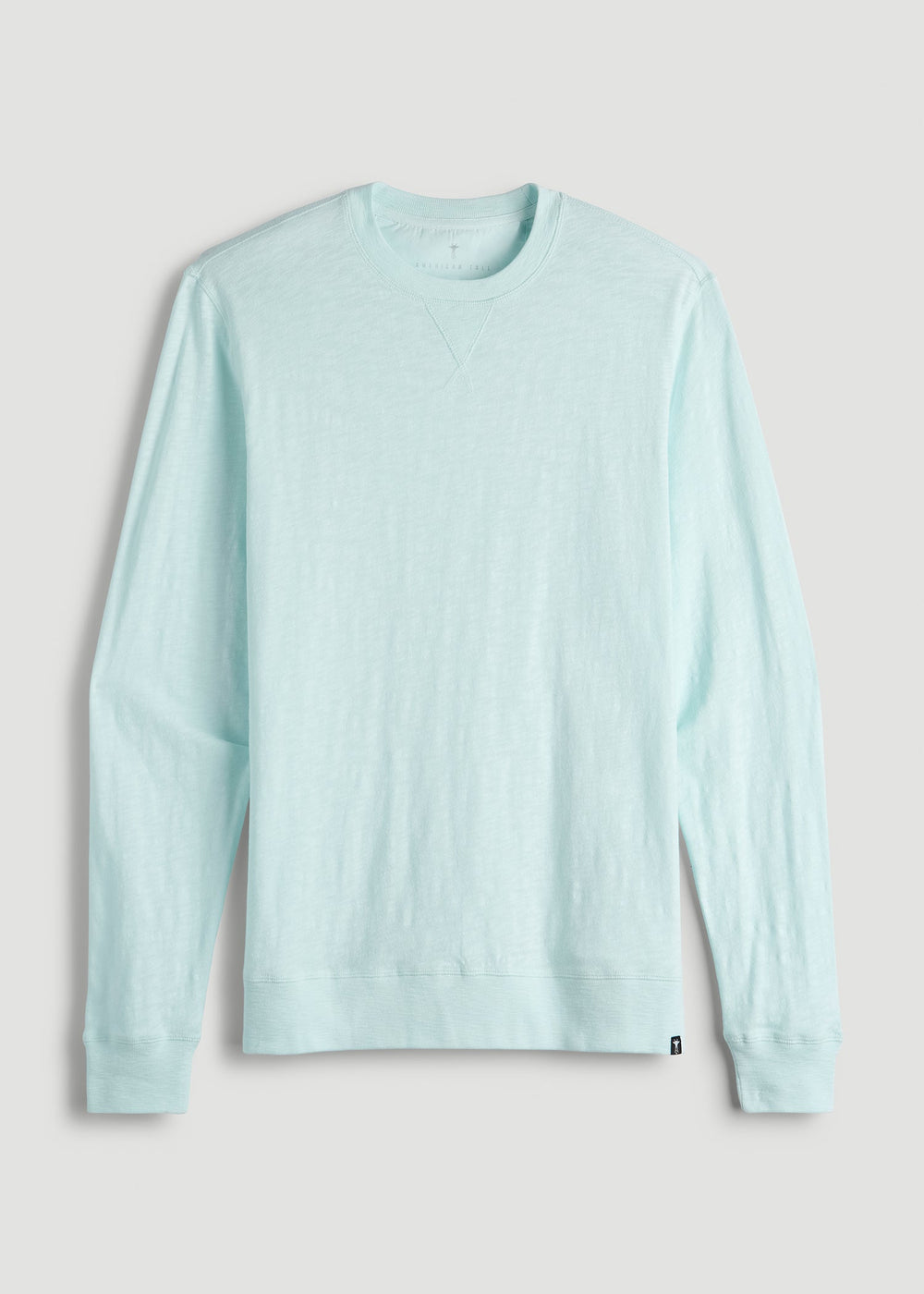 American Tall Outlet | Sunwashed Slub Crewneck for Tall Men in Saltwater
