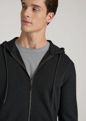 American Tall For Sale | Wearever French Terry Full-Zip Hoodie for Tall Men in Black