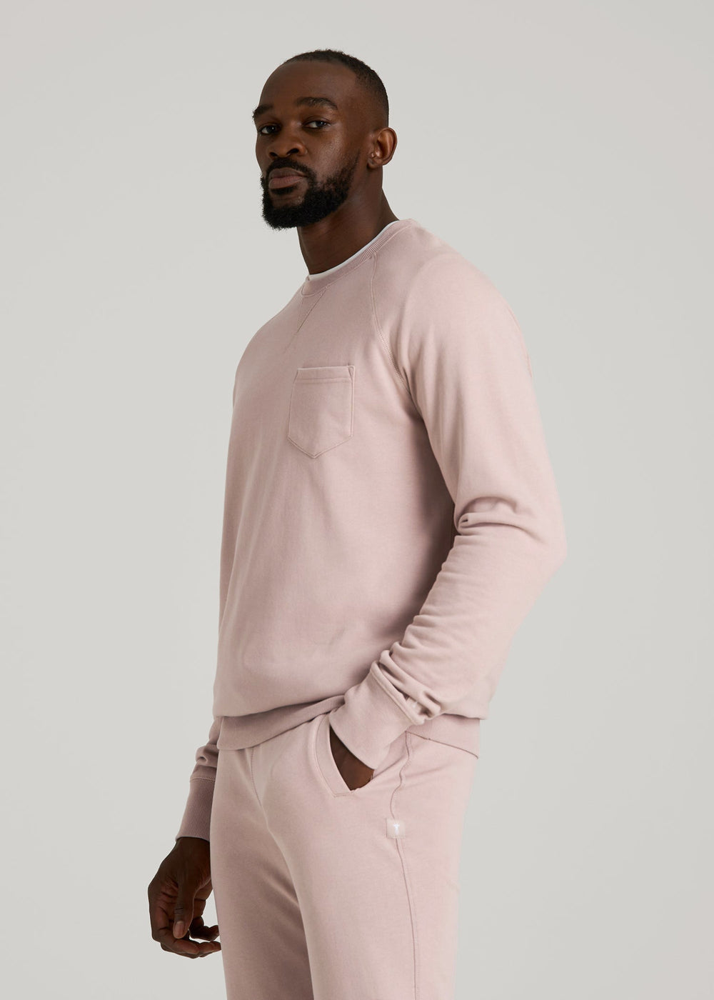 American Tall Online Shop | Wearever 2.0 French Terry Crewneck Sweatshirt for Tall Men in Desert Rose