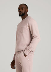 American Tall Online Shop | Wearever 2.0 French Terry Crewneck Sweatshirt for Tall Men in Desert Rose