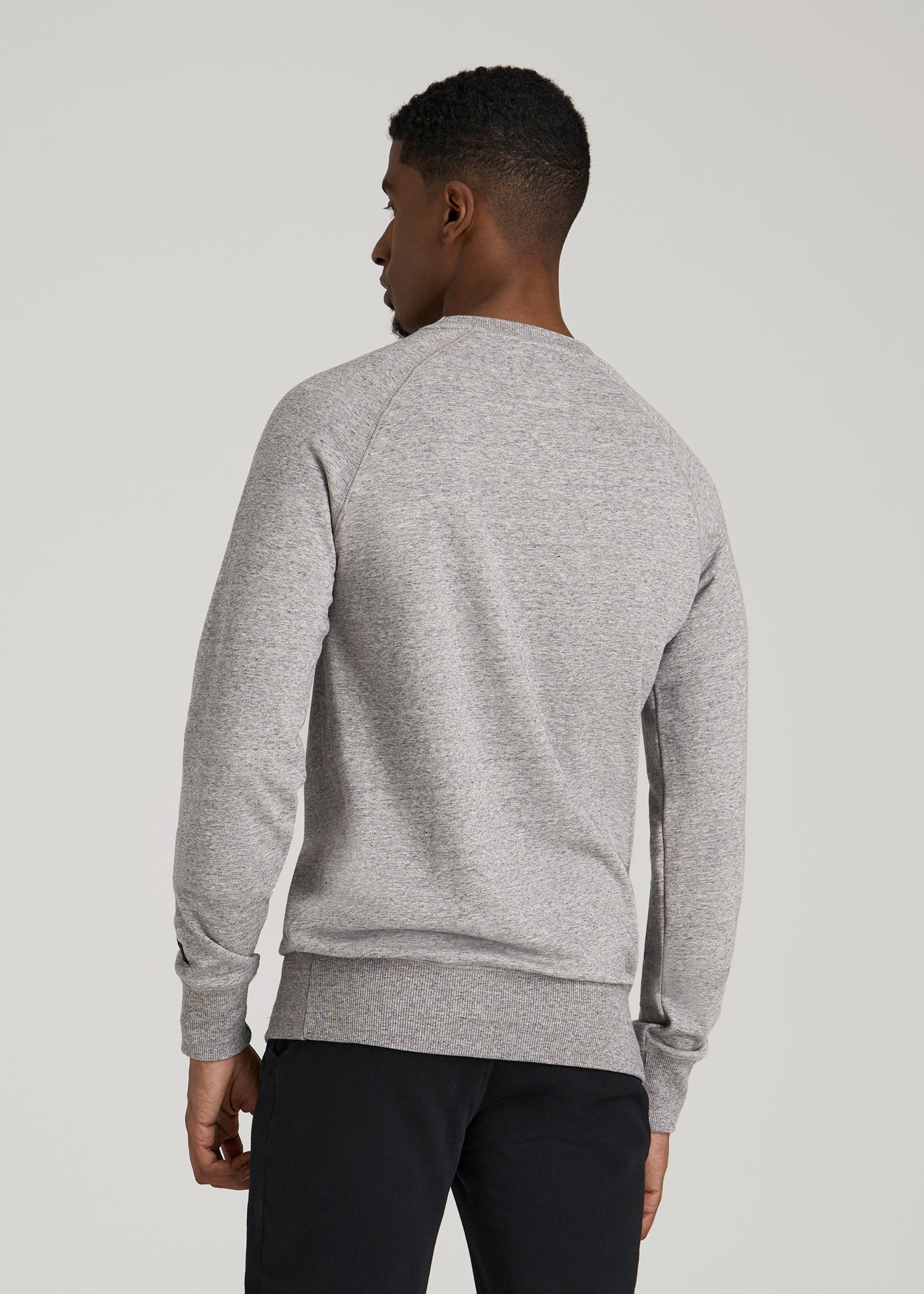 American Tall Online | Wearever 2.0 French Terry Crewneck Sweatshirt for Tall Men in Heathered Grey