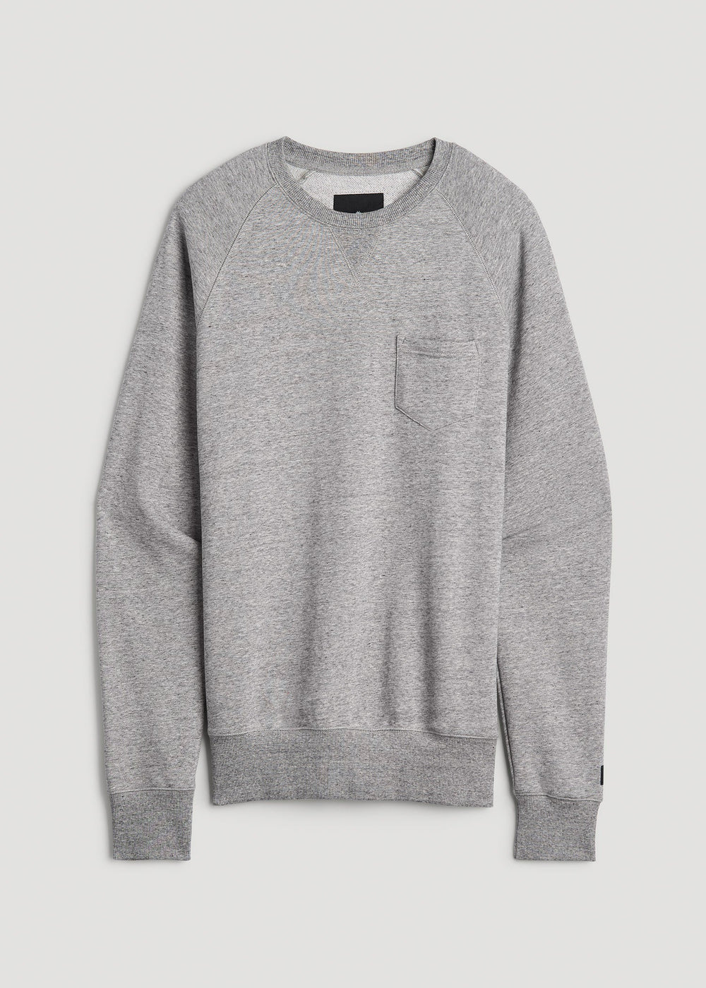 American Tall Online | Wearever 2.0 French Terry Crewneck Sweatshirt for Tall Men in Heathered Grey
