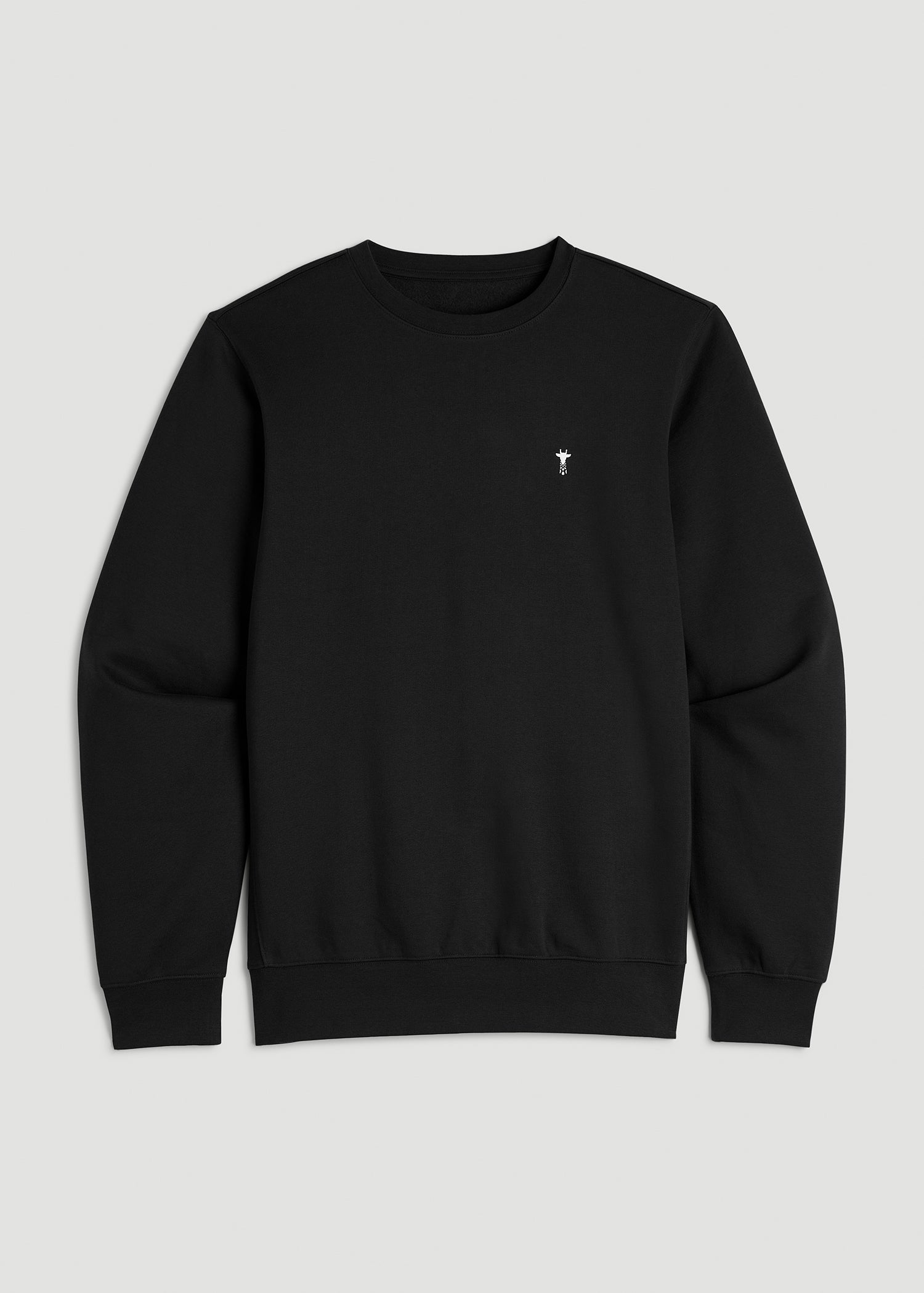 American Tall Online Shop | Core Motion Fleece Crewneck for Tall Men in Black