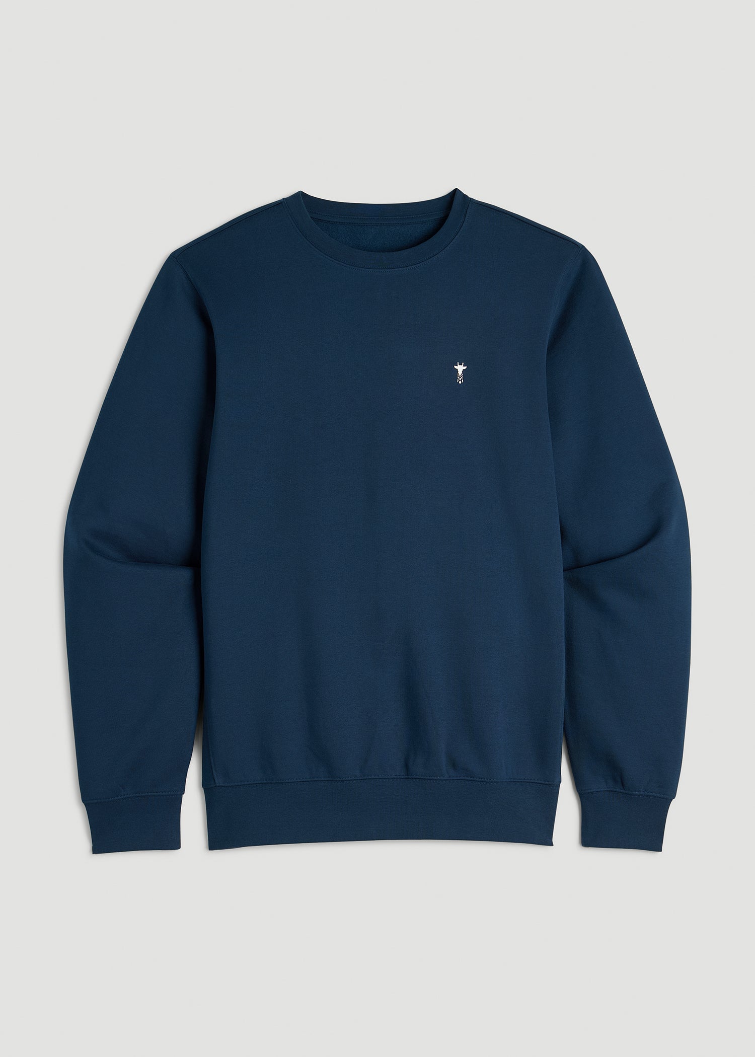 American Tall Online | Core Motion Fleece Crewneck for Tall Men in Navy Blue