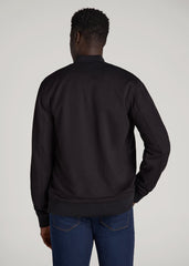 American Tall Outlet | Reversible Bomber Jacket for Tall Men in Fossil Grey and Black