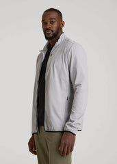 American Tall For Sale | Softshell Jacket for Outdoor Training for Tall Men in Light Grey
