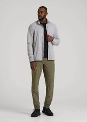 American Tall For Sale | Softshell Jacket for Outdoor Training for Tall Men in Light Grey