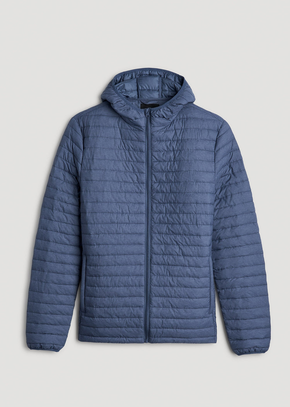 American Tall For Sale | Packable Puffer Jacket for Tall Men in Steel Blue