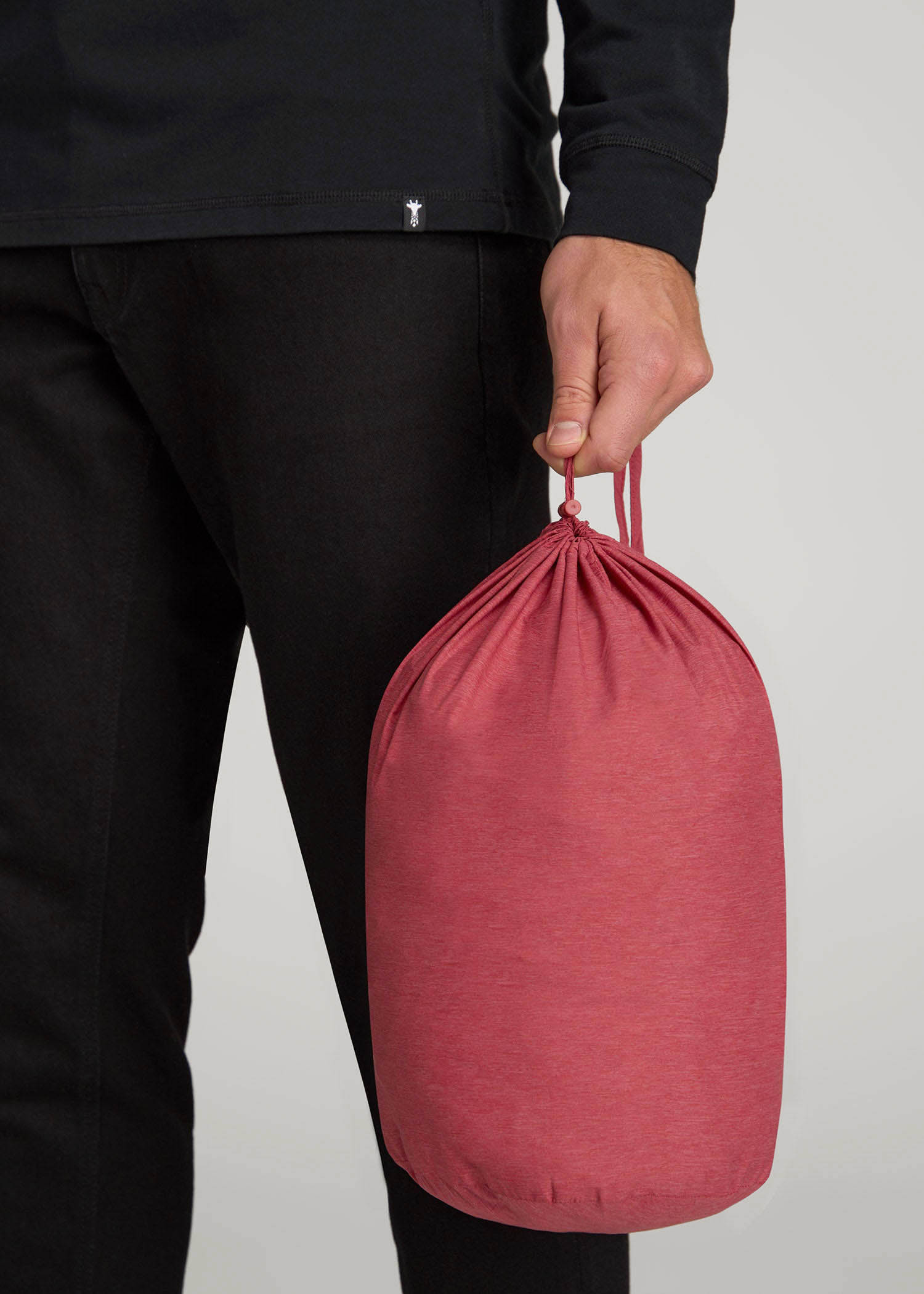 American Tall Sale | Packable Puffer Jacket for Tall Men in Red Space Dye