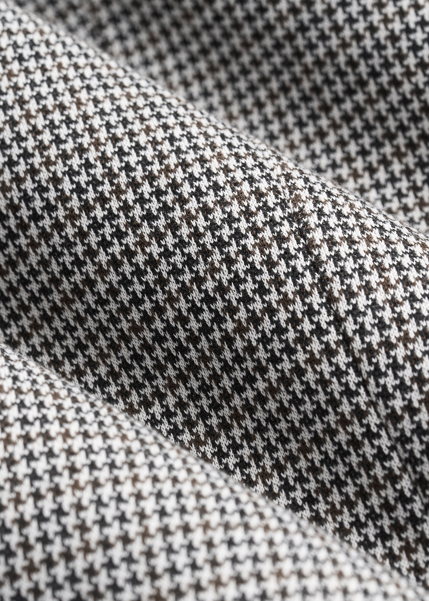 American Tall Outlet | Hooded Bib Blazer for Tall Men in Chocolate and Black Houndstooth