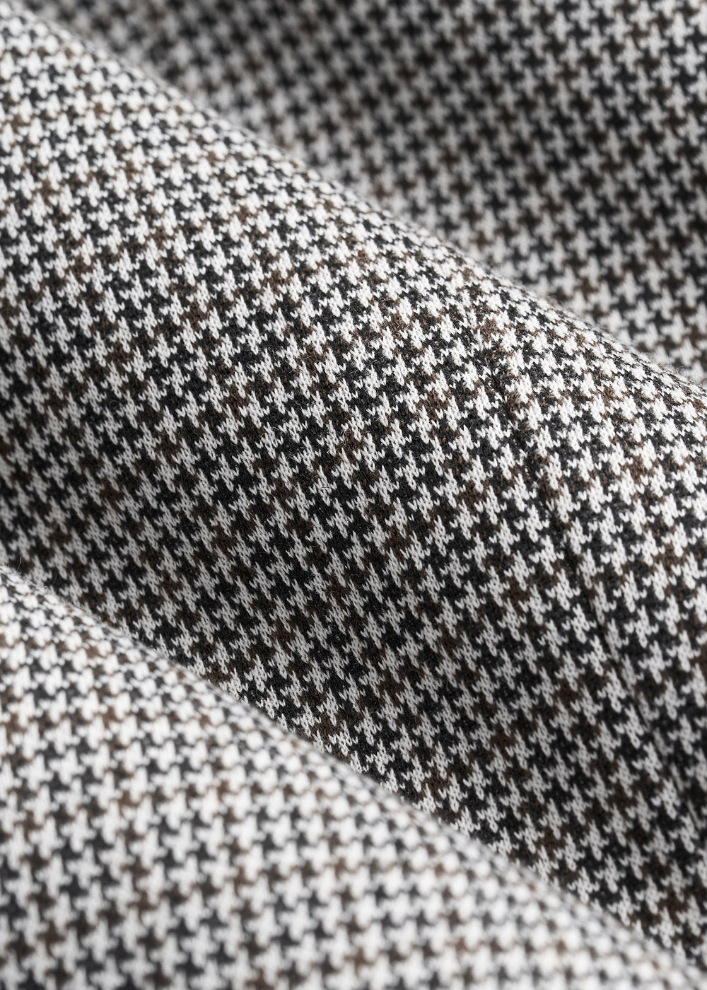 American Tall Outlet | Hooded Bib Blazer for Tall Men in Chocolate and Black Houndstooth