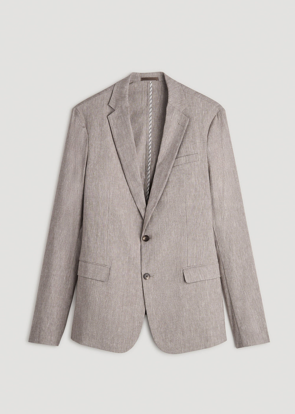 American Tall Online | Stretch Linen Blazer for Tall Men in Brown Linen