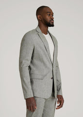 American Tall Sale | Stretch Linen Blazer for Tall Men in Climbing Ivy Linen