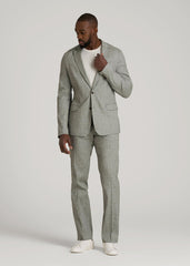 American Tall Sale | Stretch Linen Blazer for Tall Men in Climbing Ivy Linen