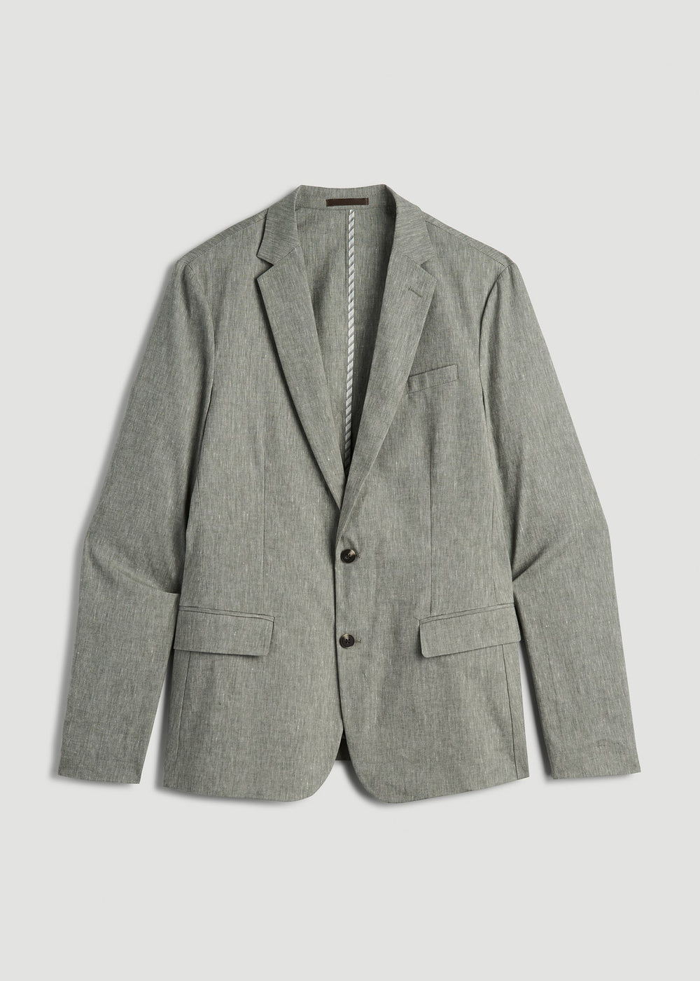 American Tall Sale | Stretch Linen Blazer for Tall Men in Climbing Ivy Linen