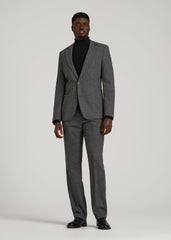 American Tall Online Shop | Wool Blend Blazer for Tall Men in Anthracite Tweed